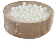 Velvet Ballenbak Goud 90x40 met 250 ballen Wit