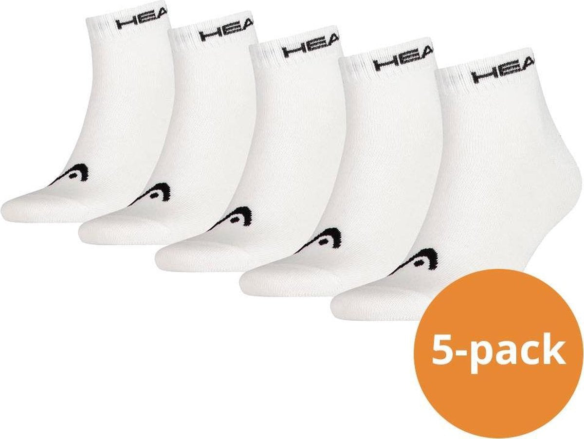 Head Quarter sokken 5-pack Wit-39/42
