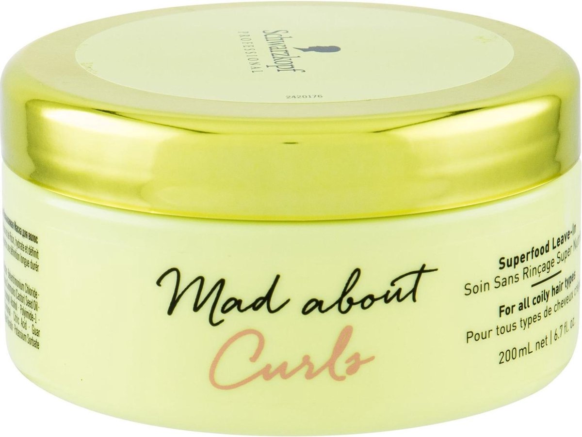 Schwarzkopf Professional - Mad About Curls Superfood Leave-In - Flush-Free Care