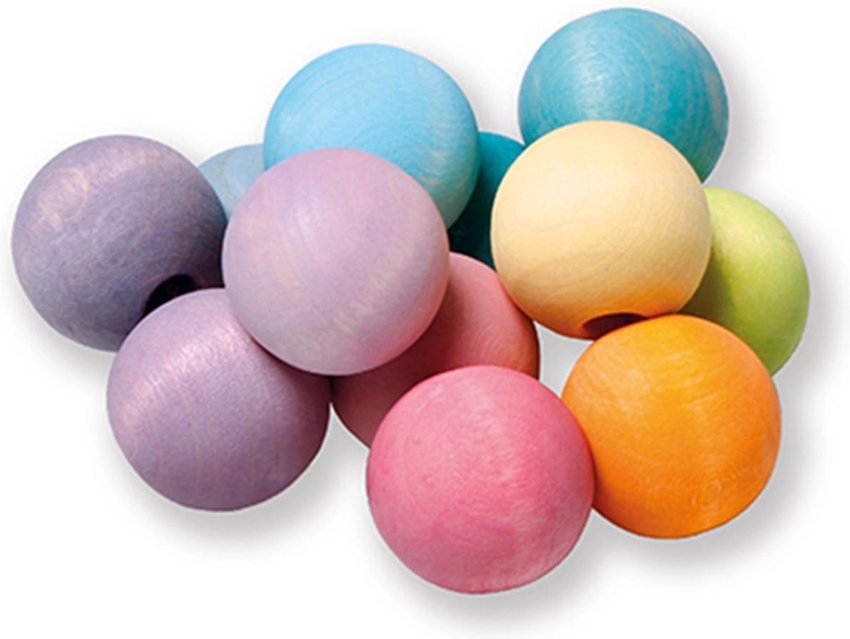 Grimm's houten grijpfiguur pastel kleuren