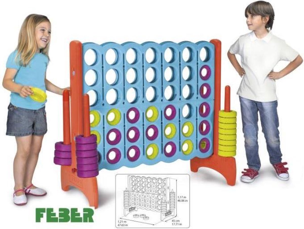 4 Op 1 Rij Mega - 122x57x117 cm