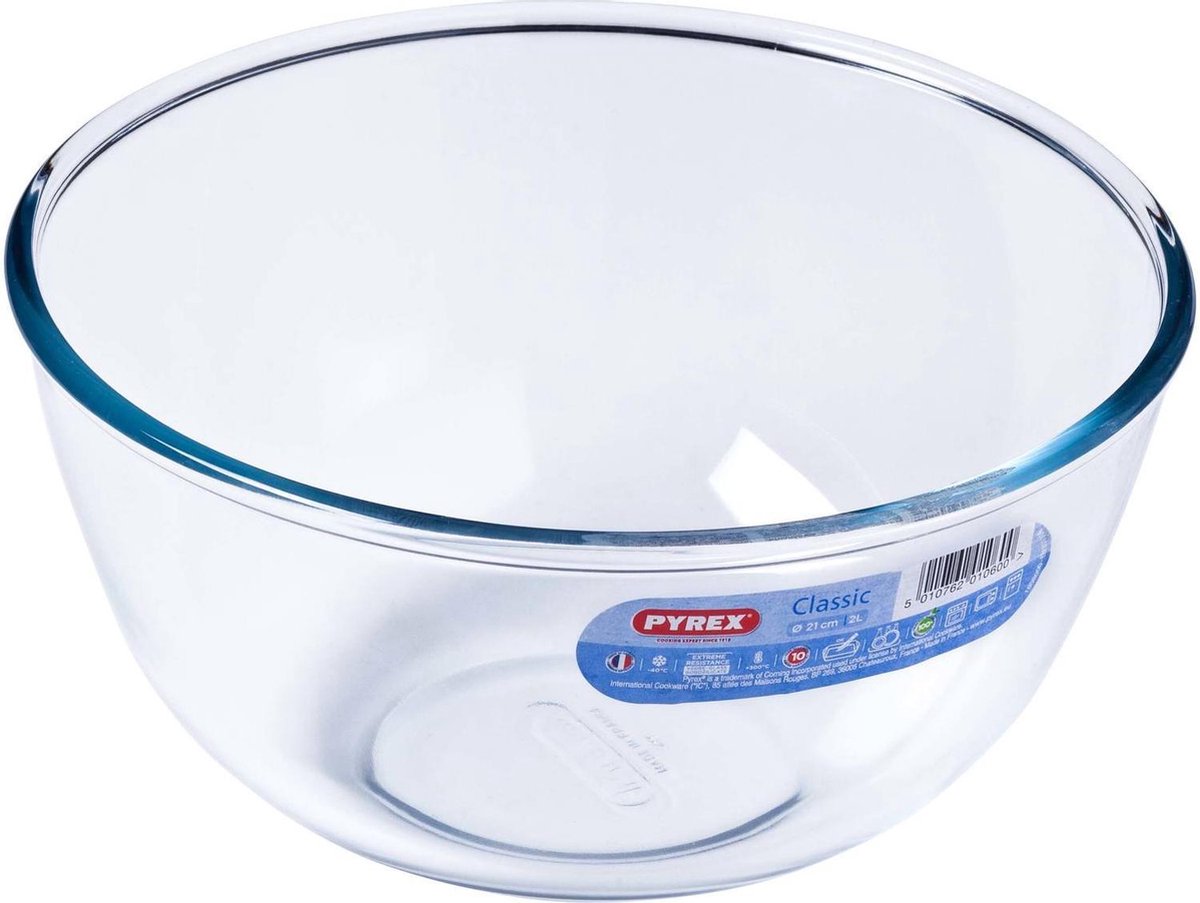 Pyrex Classic Prepware Mengkom - Borosilicaatglas - 2 liter - Transparant