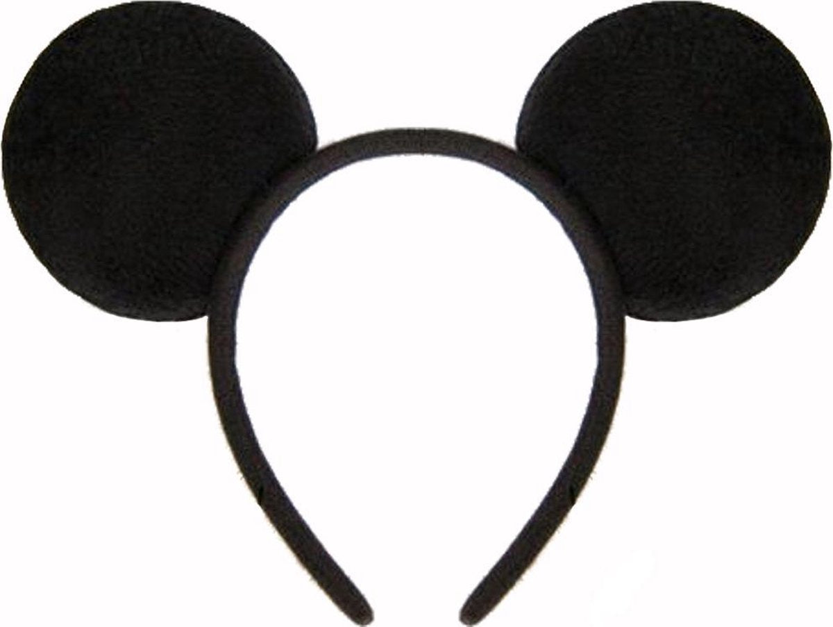 Mickey Mouse haarband zwarte ronde oren - diadeem muis minnie