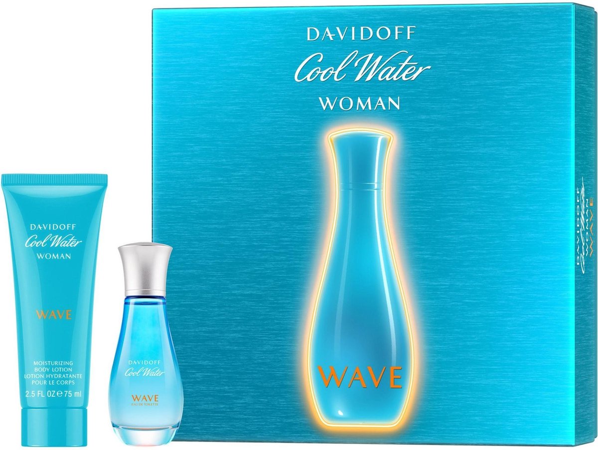 Cool Water Woman Wave EDT 30 ml a Body Lotion 75 ml - Eau De Toilette 30ML - Davidoff