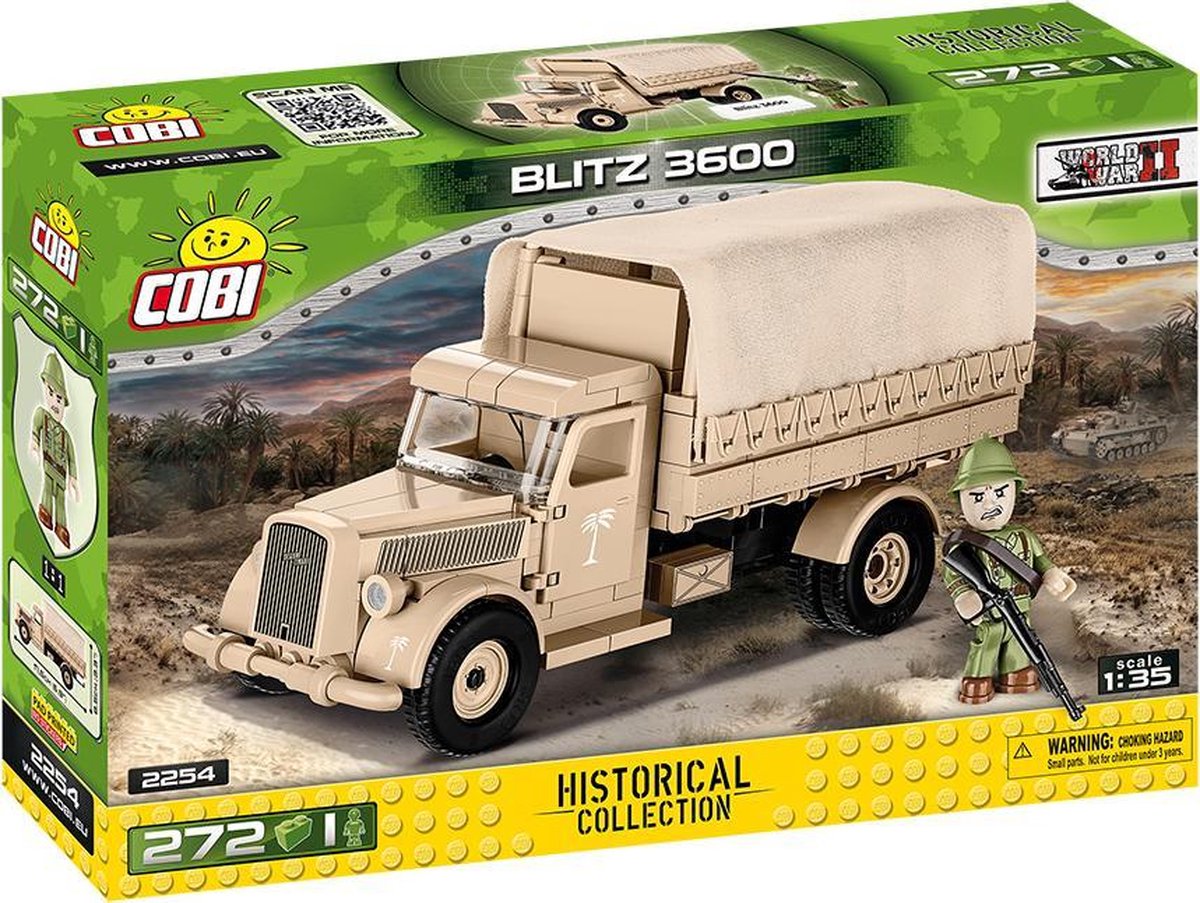 COBI WW2 Opel Blitz DAK - Vrachtwagen - Constructiespeelgoed - Modelbouw