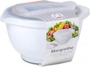 Set beslagkom Margrethe 3.0 L + multideksel – Wit