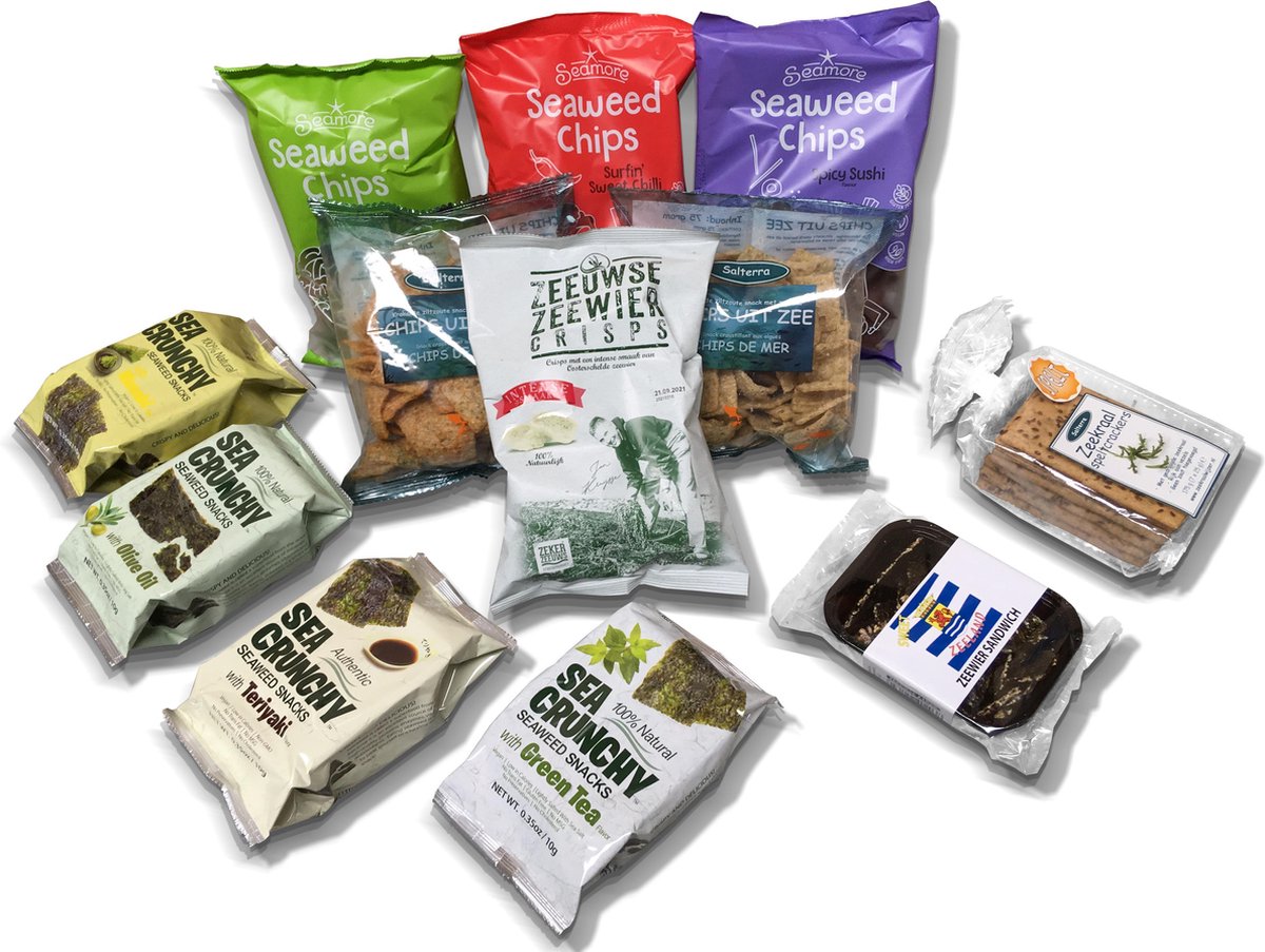 DeliZee Zeewier Snackpakket 12 stuks