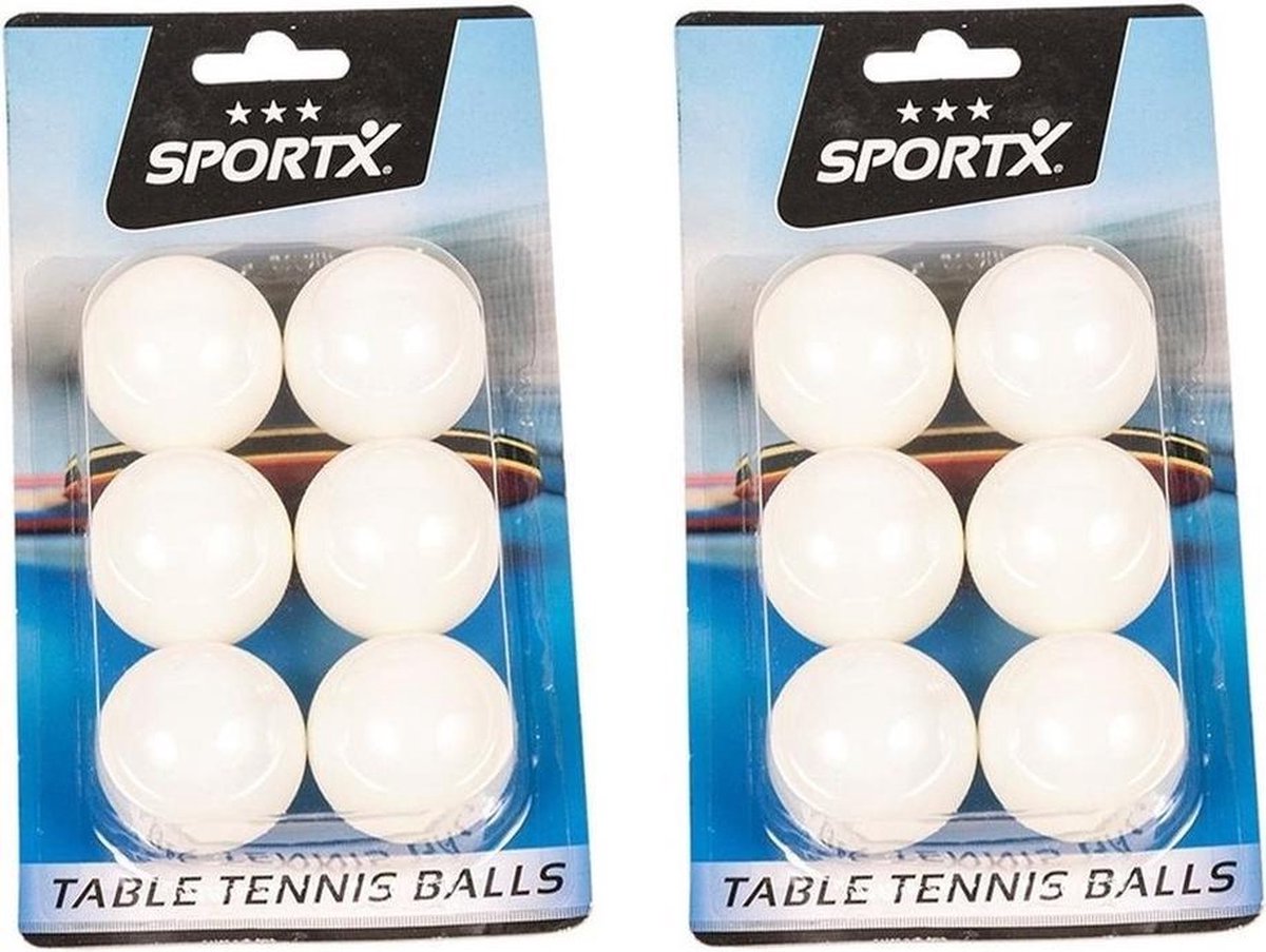 12x stuks Tafeltennis ballen - ping pong balletjes - buitenspeelgoed