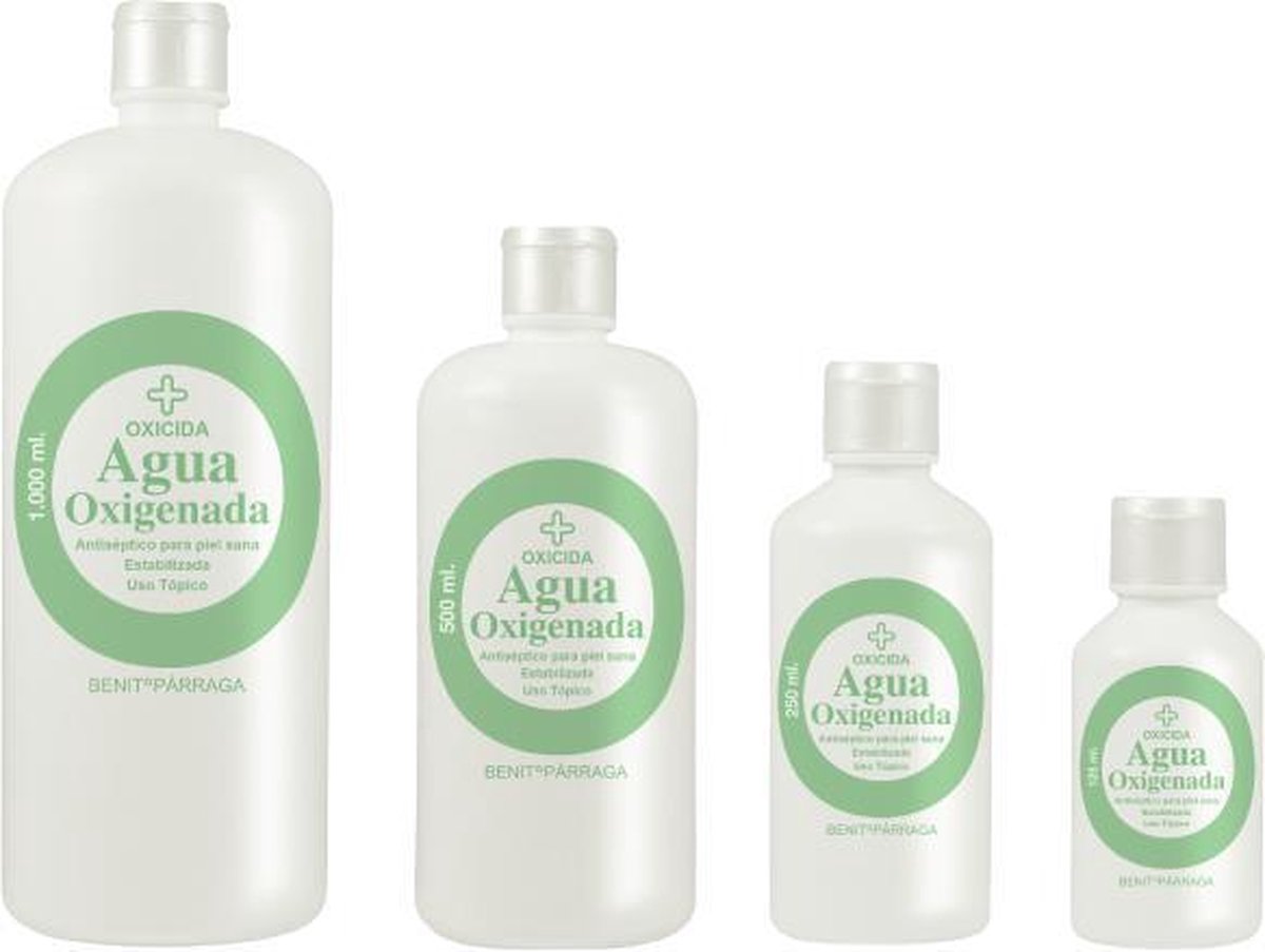 20 STERILE gaasjes en 4 flessen van Waterstofperoxide 500ml: wondermiddel antibaterien desinfecteren vlekkenverwijderaar schoonmaken _ sanitair gebruik