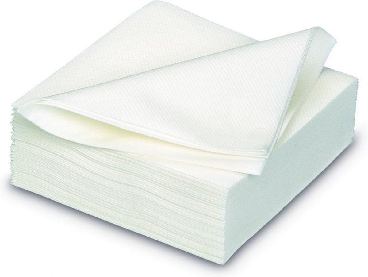 GALA Servetten - White - 25x25cm - 25 Stuks - Wit