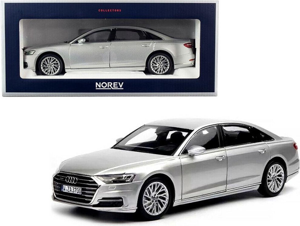 Norev Audi A8 L 2018 - Zilver 1:18