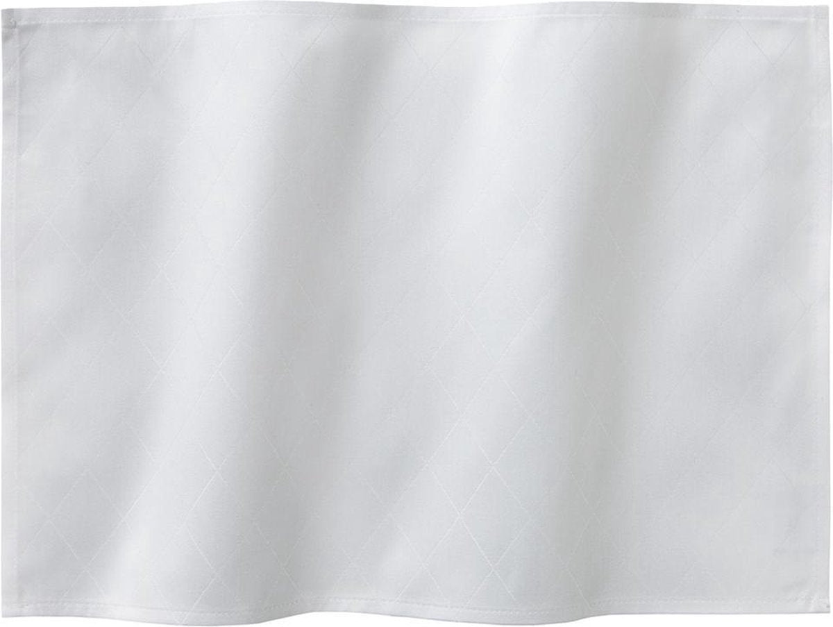 DDDDDD Rhombus Placemats - 50 x 35 cm - 4 stuks - Wit