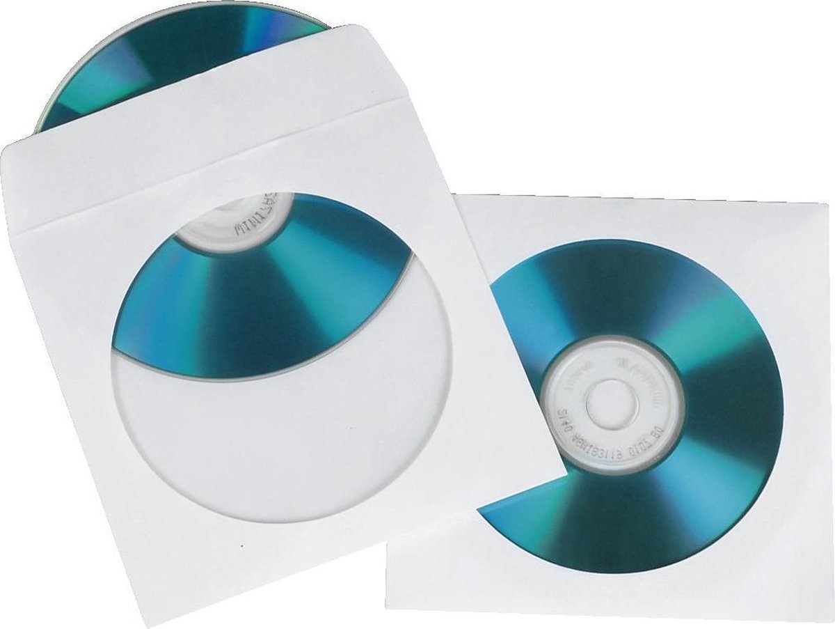 Hama 04751174 Cd-hoesjes - 100 stuks / Wit