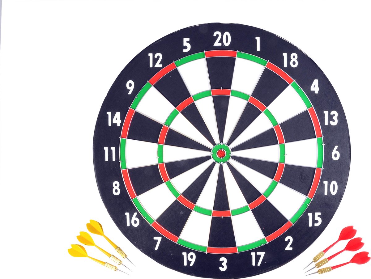 Longfield Dartbord + Dartpijlen 18 Gr