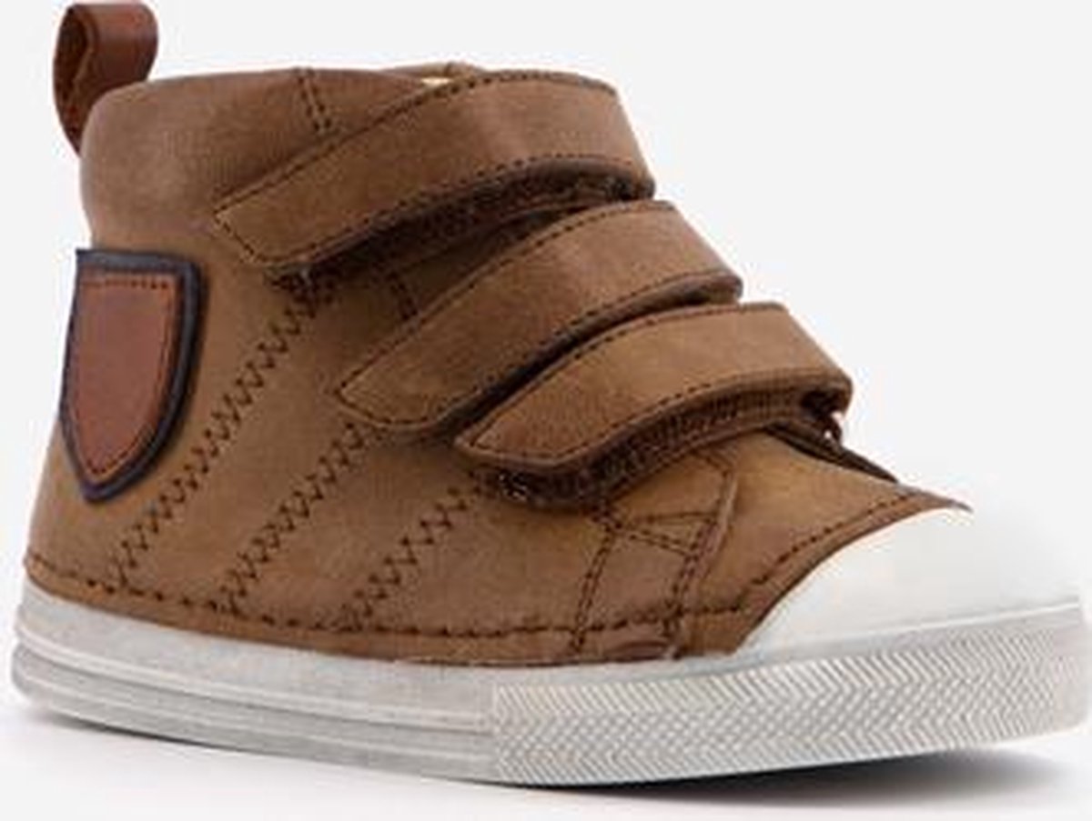 Groot leren babyschoenen - Cognac - Maat 21