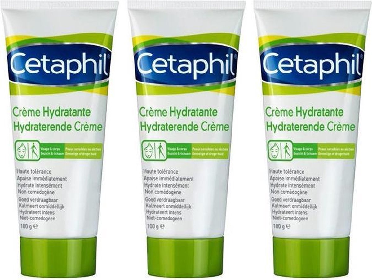 Cetaphil Hydraterende Crème 3x100 gram