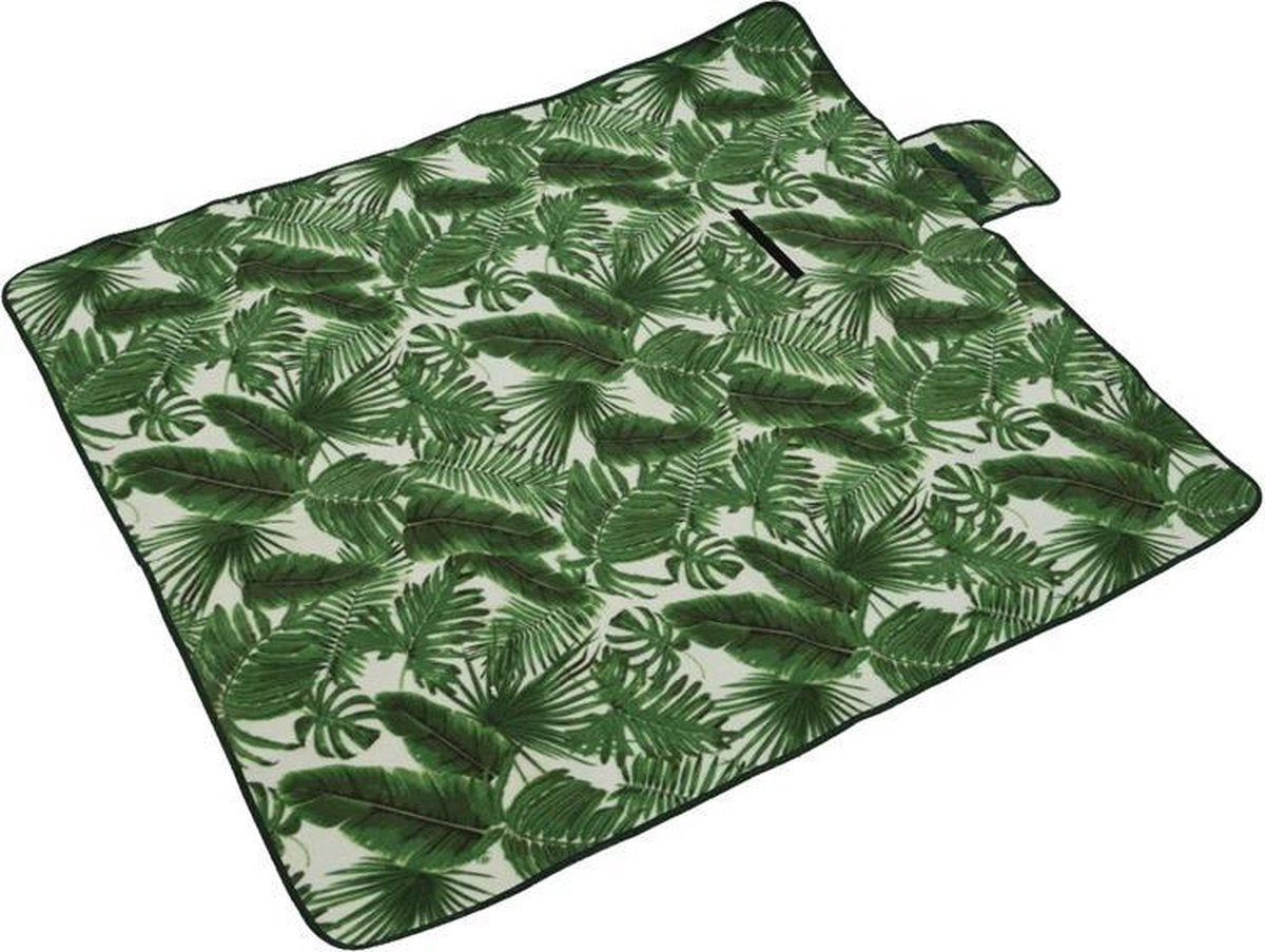 Picknickkleed bladprint 150x135cm