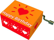 Fridolin Muziekdoosje: '' happy birthday'' stralend hartje