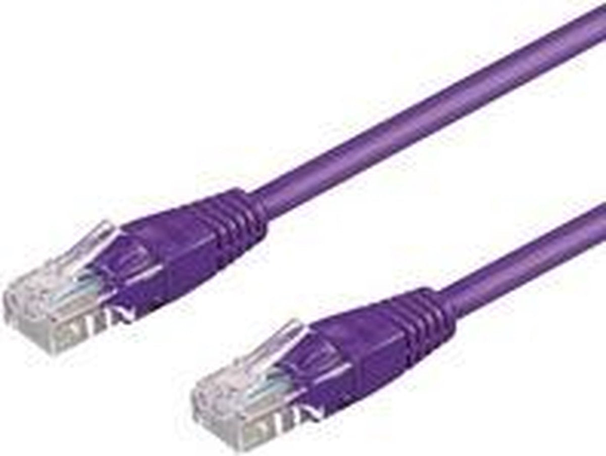 Wentronic CAT5E Netwerkkabel - RJ45 - Paars - 1.5 m