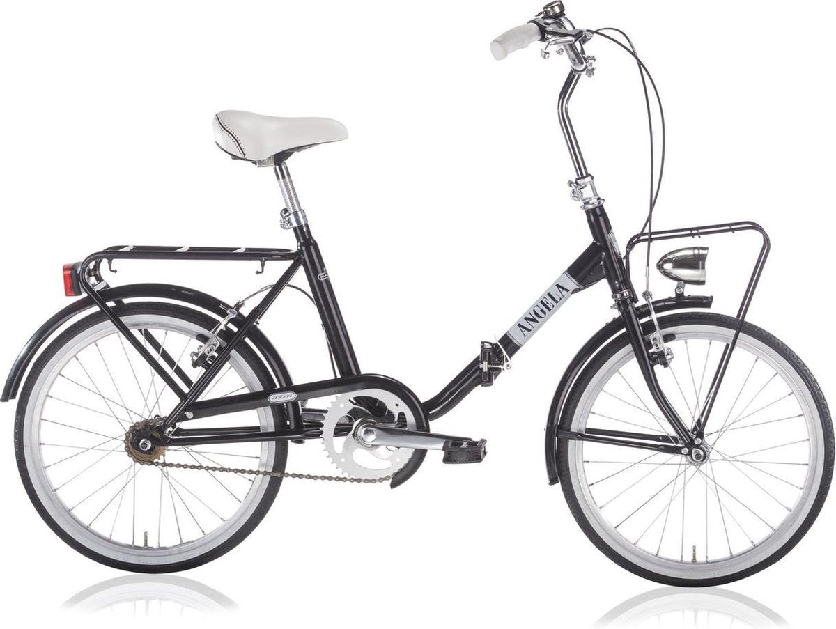 Vouwfietsen Angela 20 inch vrijloop + 2 Vbrakes zwart