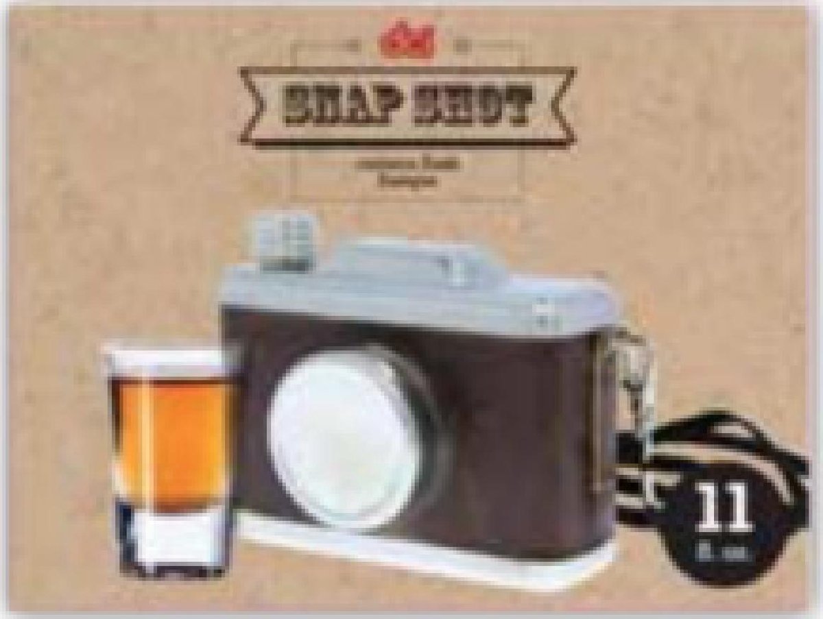 DCI Snap Shot Handwash Only Camera flask hold 11 oz
