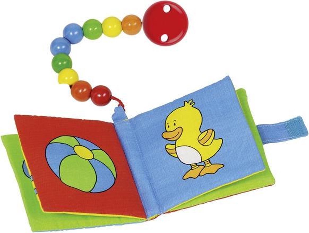 Heimess Cloth picture book (squeaker and crinkle foil) with pearls