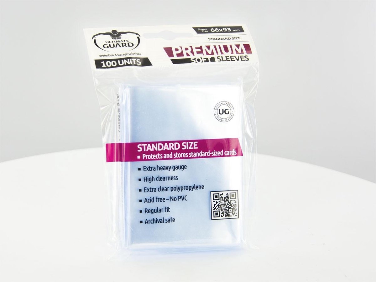 Ultimate Guard Premium Soft Sleeves Standard Size Transparent (100)