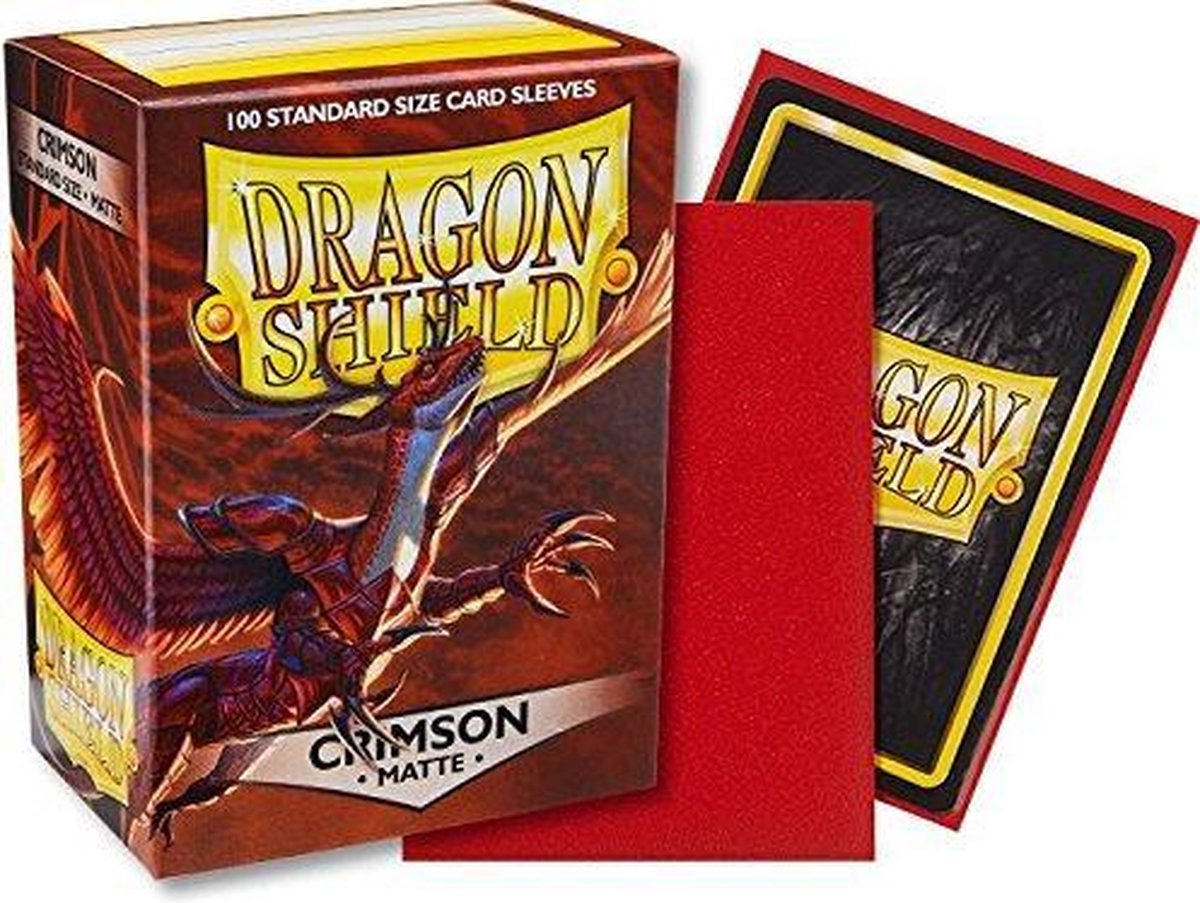 Dragon Shield Card Sleeves: Standard Matte Crimson (63x88mm) - 100 stuks