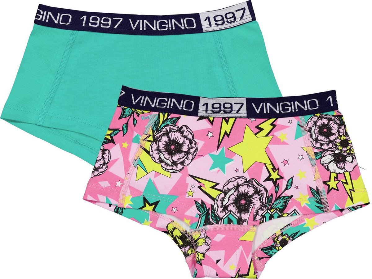 Vingino Flower Space 2P Kinder Meisjes Onderbroek - Maat 170/176