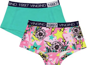Vingino Flower Space 2P Kinder Meisjes Onderbroek - Maat 170/176
