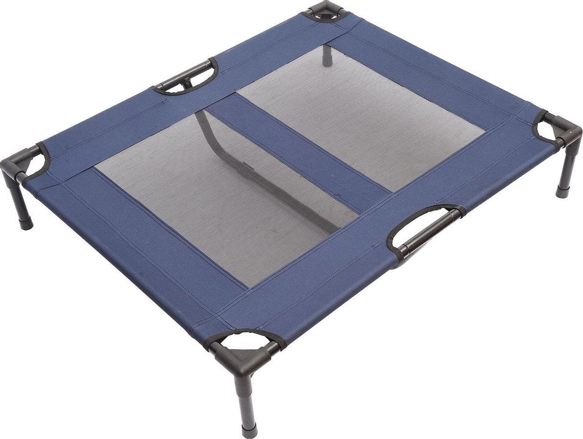 Honden Ligbed - Hondenbed Stretcher - Hondenstretcher - Hondenkussen - Portable Draagbaar - 92 x 76 x 18 cm - Blauw