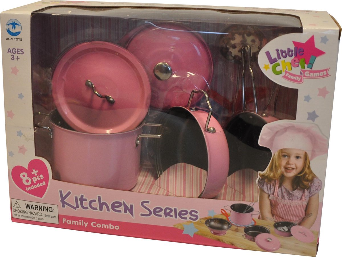 Kookset Metaal Roze - 8st
