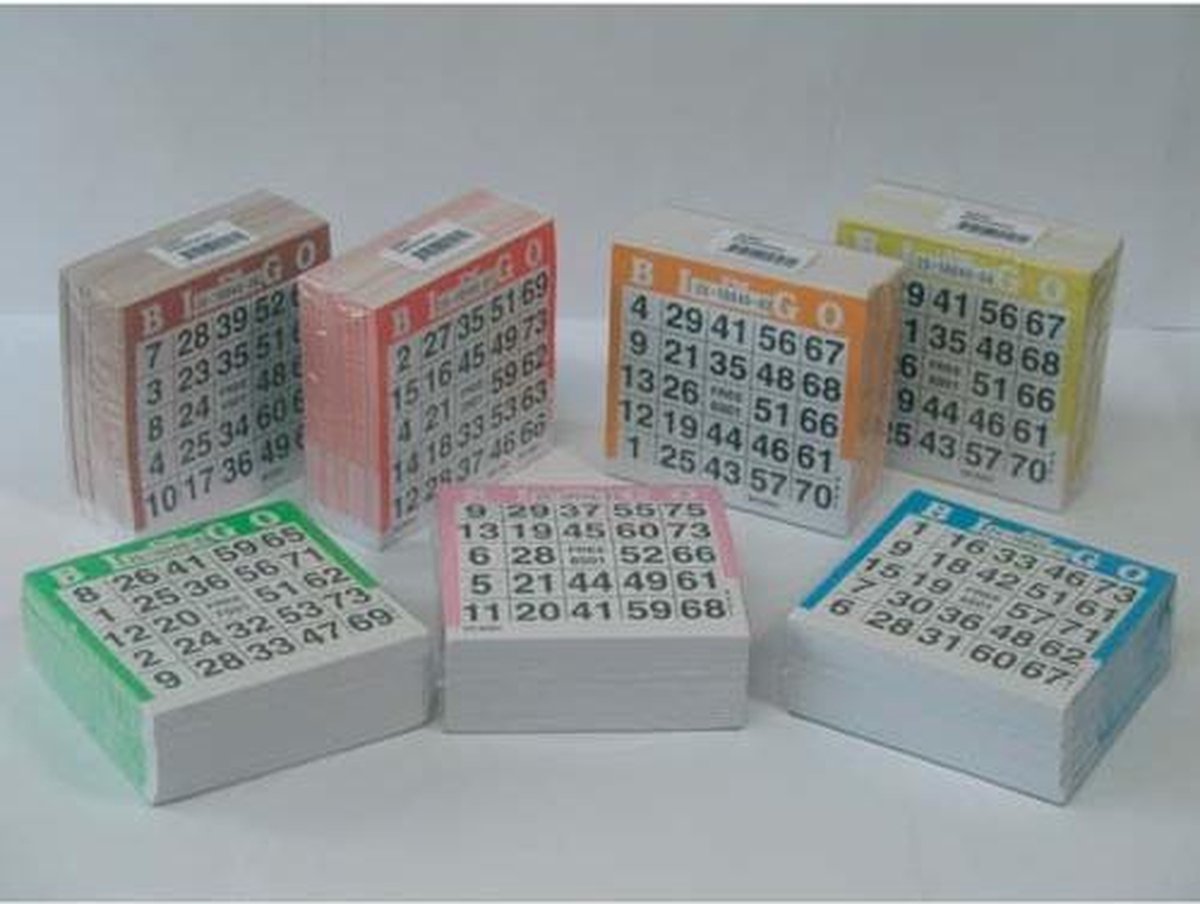 Bingokaarten 500 Stuks