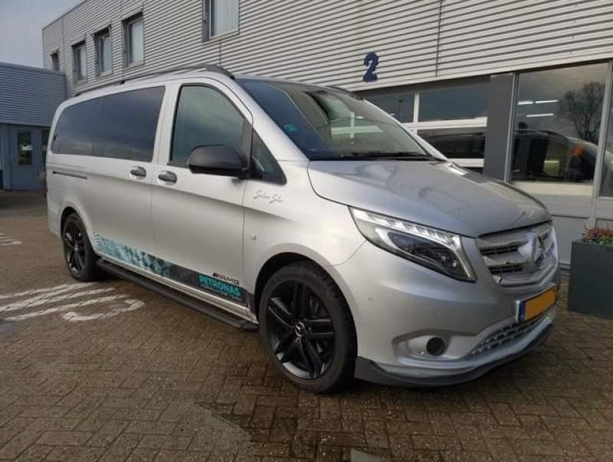 Sidebars Mercedes Vito | RVS Bocht-Serie | Strong Edition | Mercedes Vito 2003+ 2014+ | L1/L2 Zwart Mat
