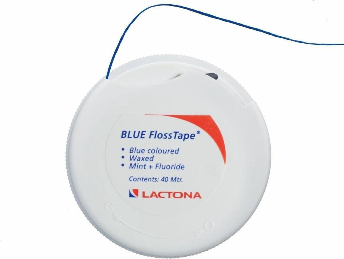 6x Lactona Floss Tape Blue 40 mtr.