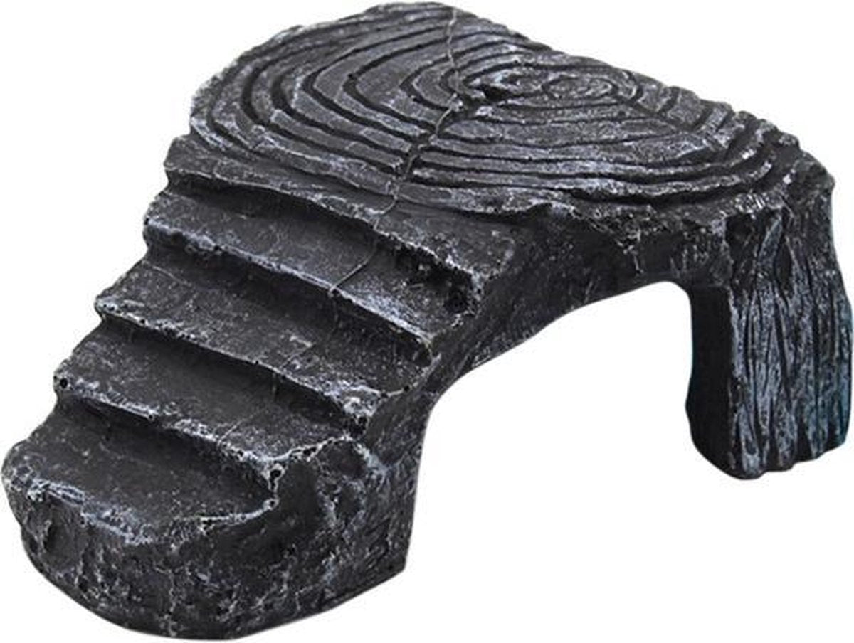 WiseGoods Schildpad Terrarium Platform - Turtle Bank Dock - Reptielen Trap - Reptiel Schuilplaats - Aquarium - Antraciet