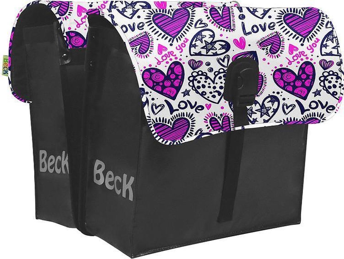 Beck Dubbele fietstas 35L Small Love