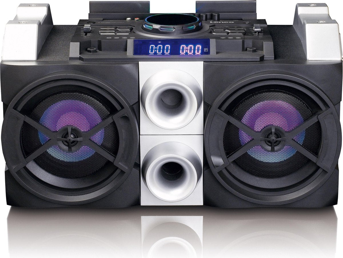 Lenco PMX-150 - Party Speaker Bluetooth met 150W en DJ-mixer -Zwart
