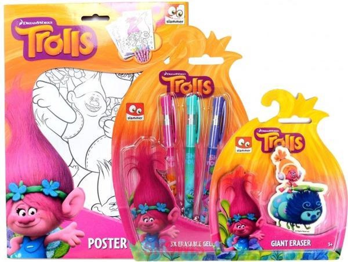 Trolls Kleurset 3 delig