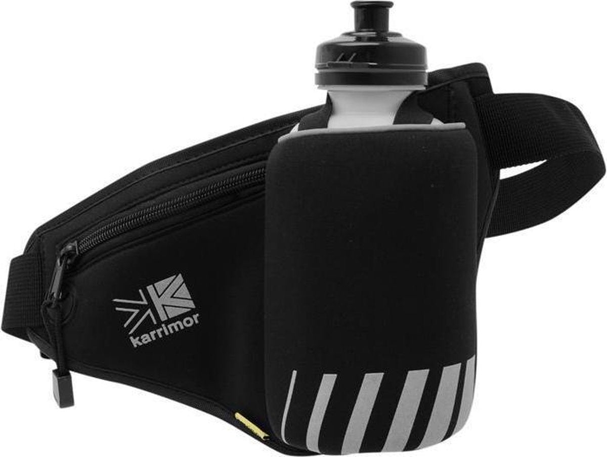 Karrimor Hardloopriem - Runningbelt met 1 drinkfles - Zwart