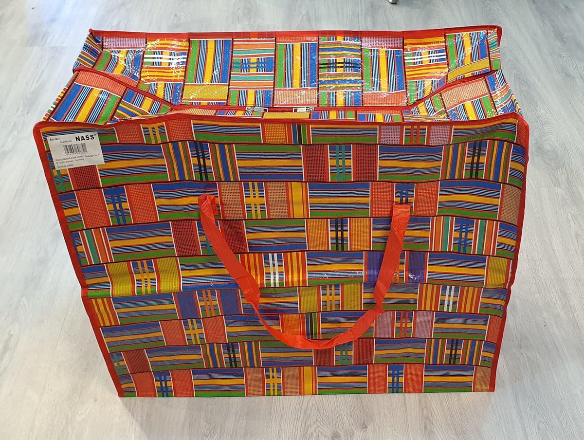Big Shopper / Boodschappentas L - 60 x 59 cm - 90 L - Set van 3 vakantie tas  WASTAS
