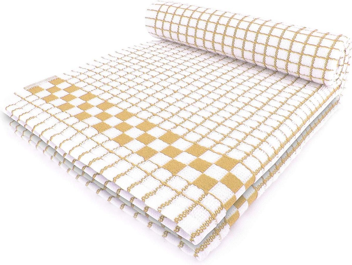 Fecido Classic Theedoeken Met Hangende Lus - Set Van 2 - Beige