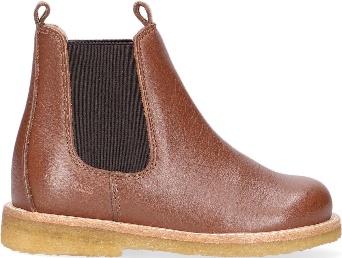 Angulus 9207-101 Chelsea boots - Enkellaarsjes - Meisjes - Cognac - Maat 22