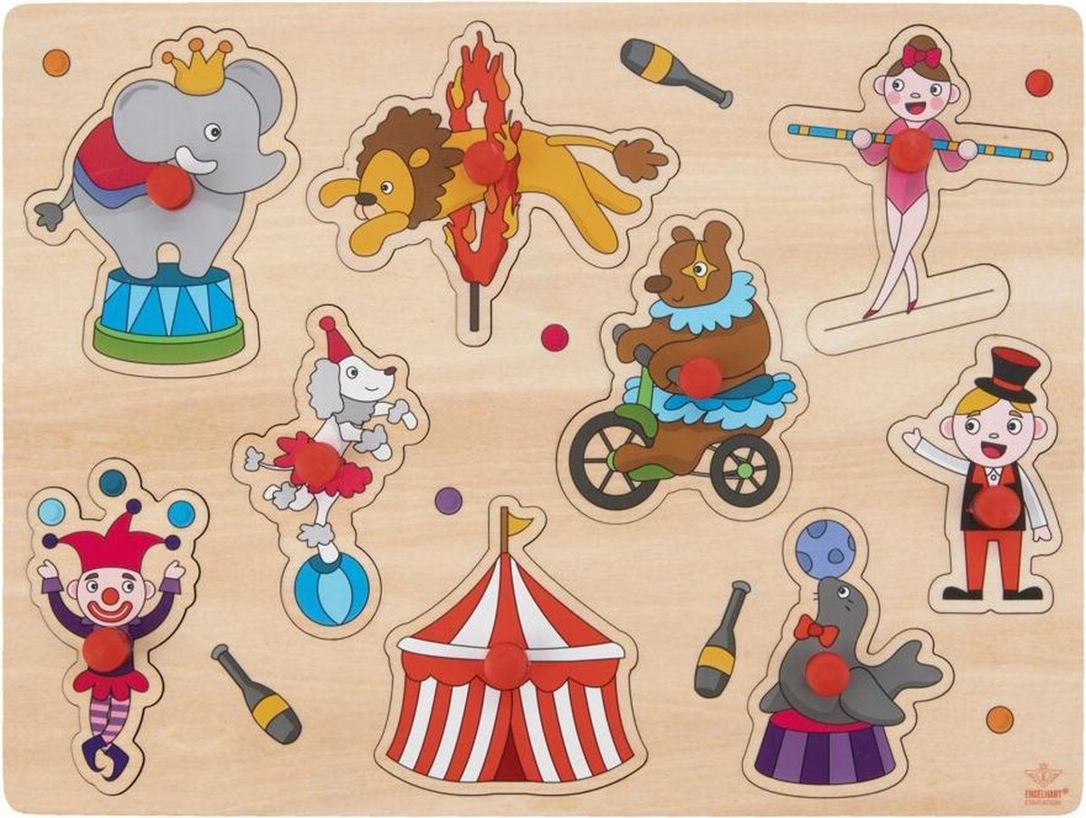 WOODEN PUZZLE CIRCUS THEME - SMALL