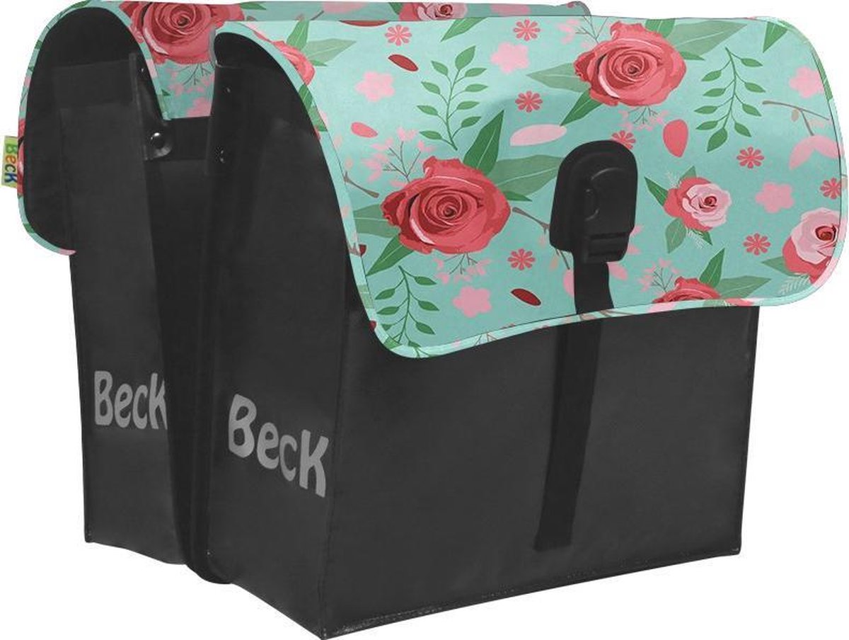 BECK Small Flowers Dubbele Fietstas 35 Liter