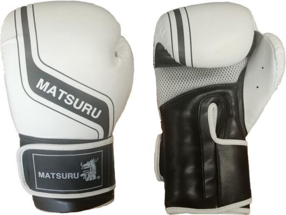 Matsuru Amateur Bokshandschoenen - Wit met zwart