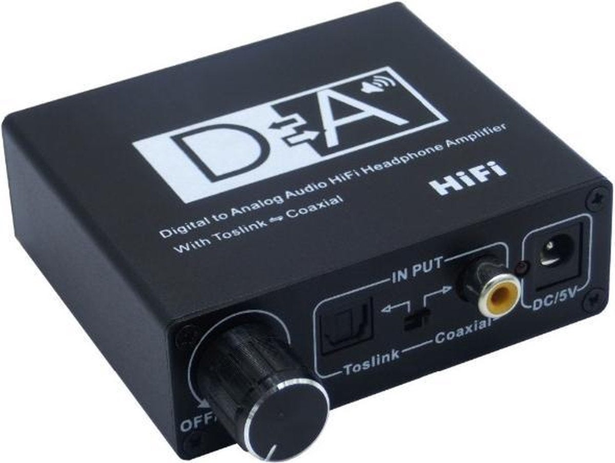 Coretek Digitaal naar analoog audio converter (DAC) met hoofdtelefoon versterker