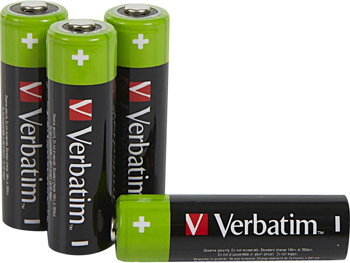 Verbatim Oplaadbare Batterij AA 4x / HR6(#49517)