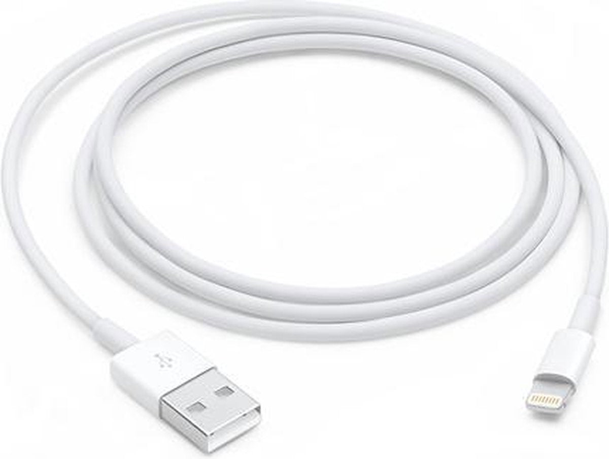 Lightning kabel - 8 stuks - 1 meter - Wit