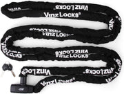 Vinz Olympus Lang Kettingslot / Fietsslot / Bootslot met Vaste Kop 8mm - 500cm / 5 meter